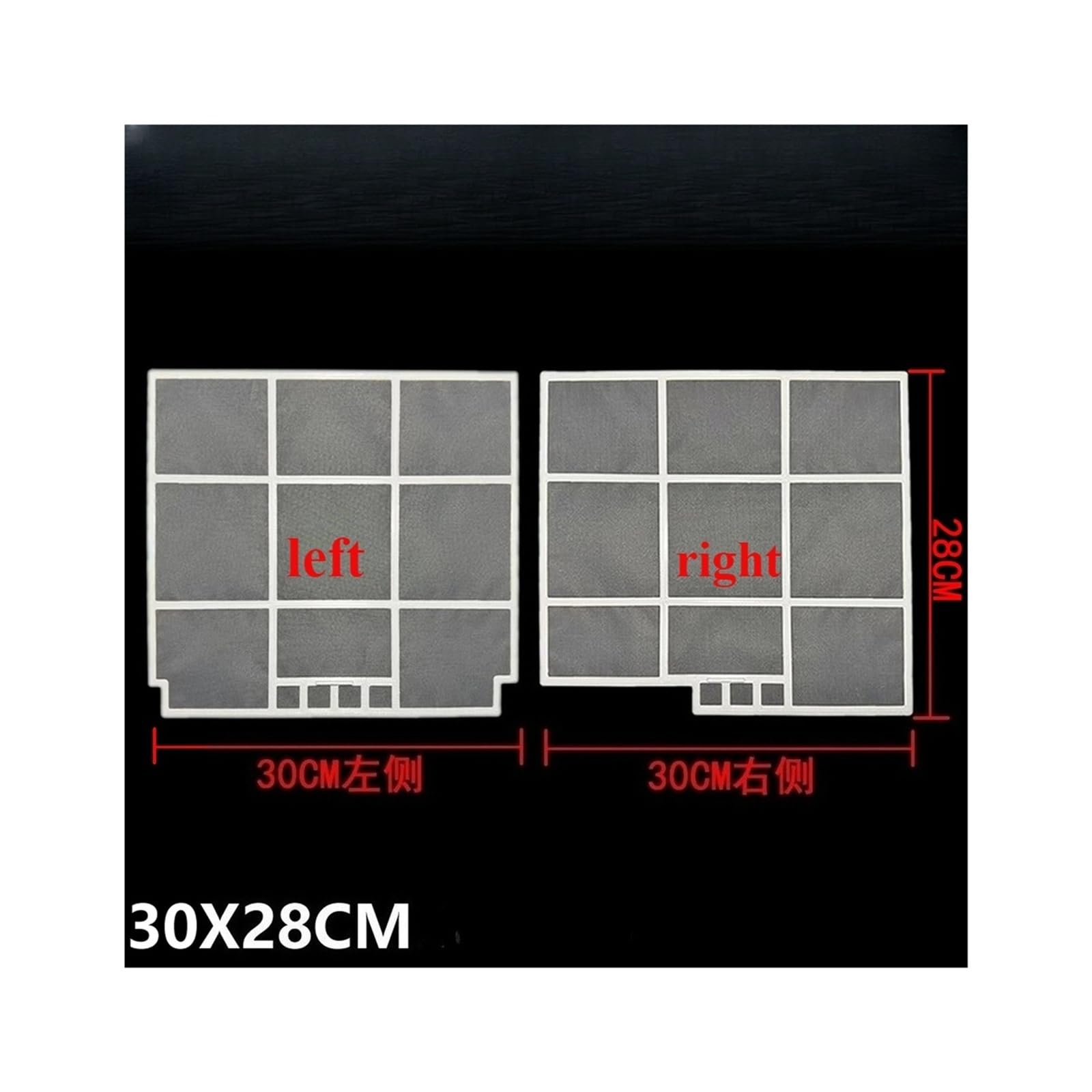 Compatible Con Samsung, Filtro De Aire Acondicionado 30X28CM A Prueba De Polvo En Los Lados Izquierdo Y Derecho(1pcs-R)