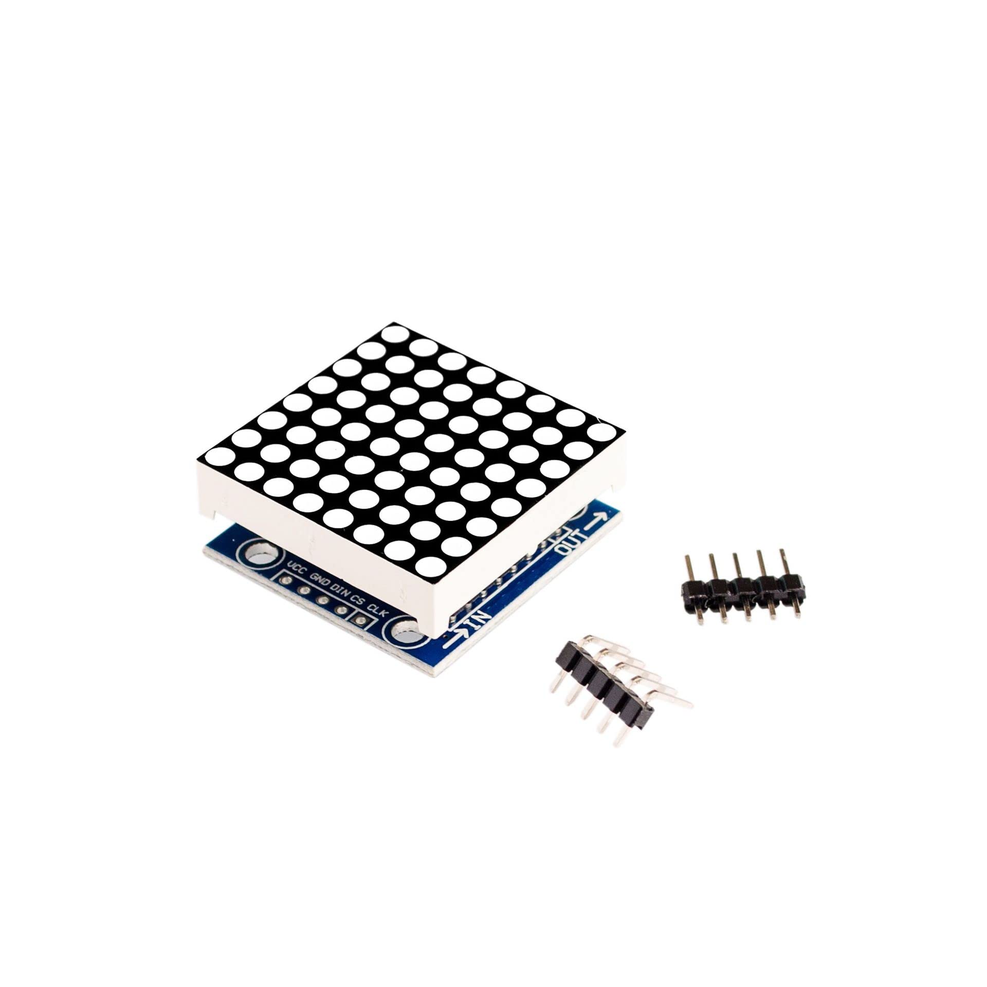 MAX7219 8x8 LED Dot Matrix Module - Blue Display For Arduino & MCU ...