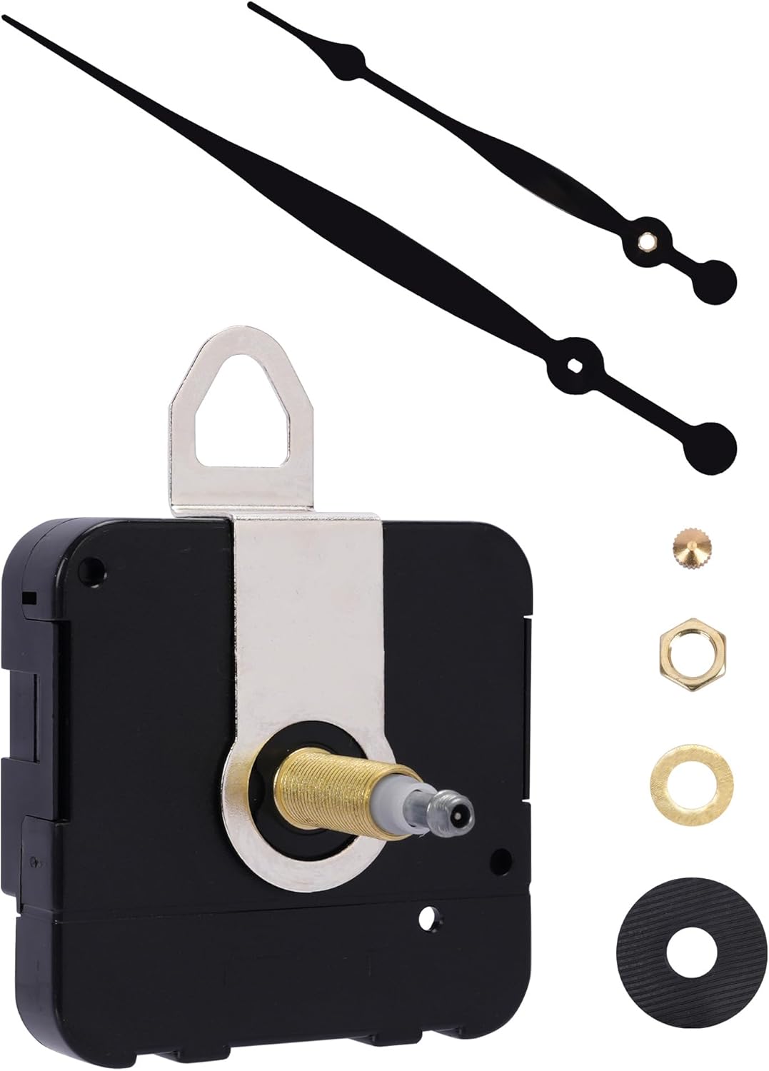 High Torque Quartz Movement with Long Shaft - Includes 208mm Hand Set for XXL Wall Clocks (Diameter 45-60cm) - DIY Battery Operated Movement & Replacement Movement