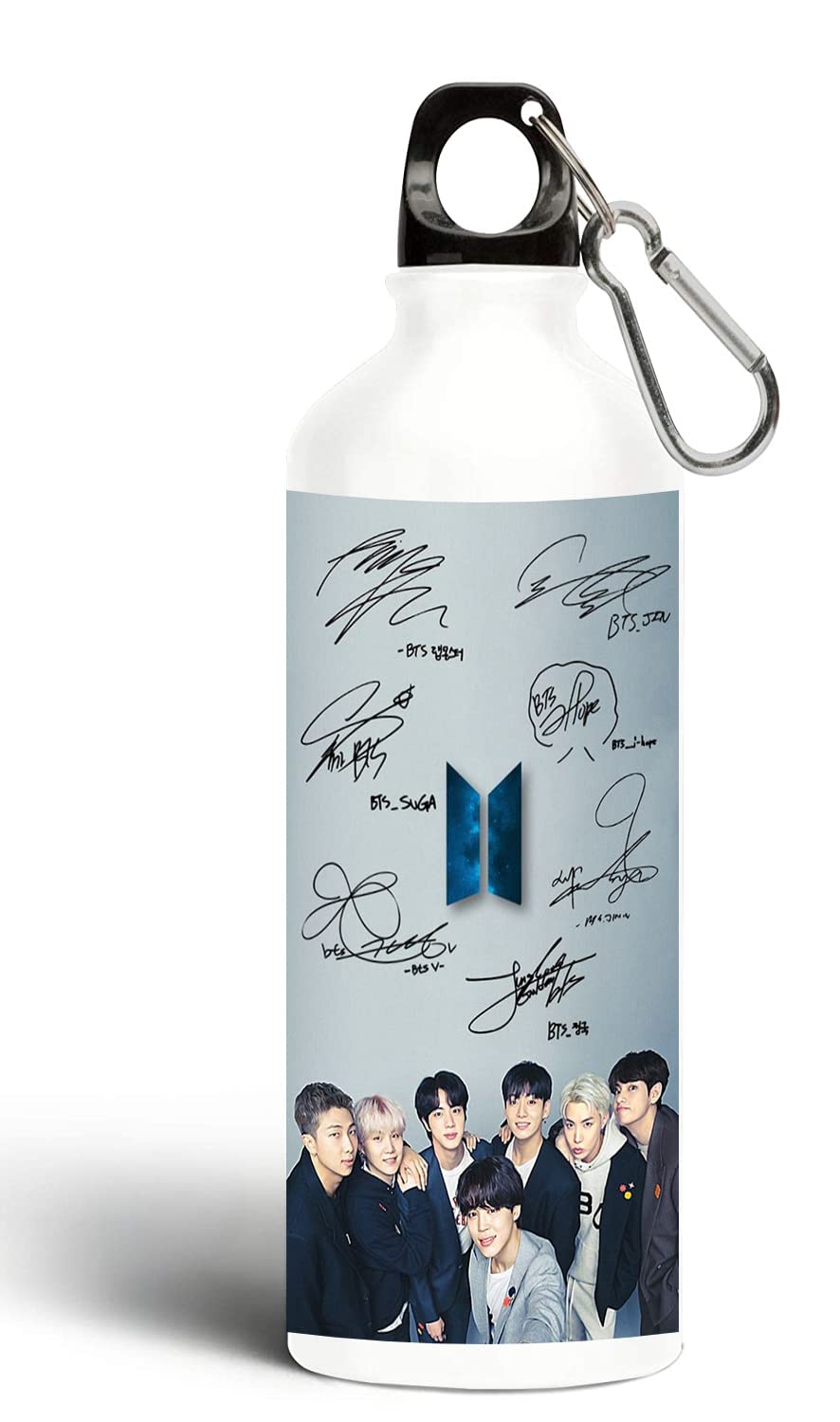 SawardawalasSawardawalas .BTS Bangtan Boys Vogue Printed Aluminium Sports Sipper (600 ml) Music Band V Suga J-Hope Jungkook Jin Jimin Rm BTS Signature Army Best Gift for BTS. Lovers Water Bottle Pack of 1