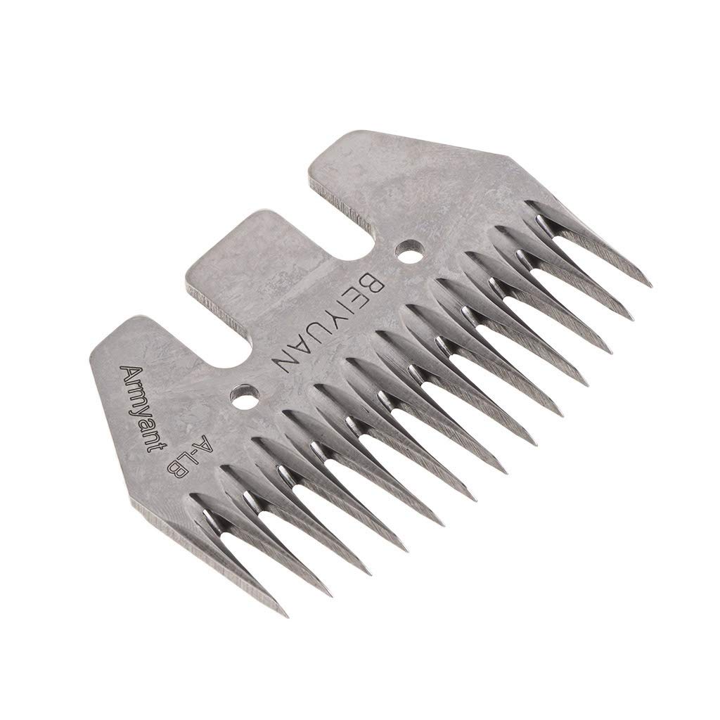 Tijeras de Lana para Oveja de Acero Inoxidable de Tijeras, Punta 13 Tooth Universal, Cuchillas para Cabra Shearing