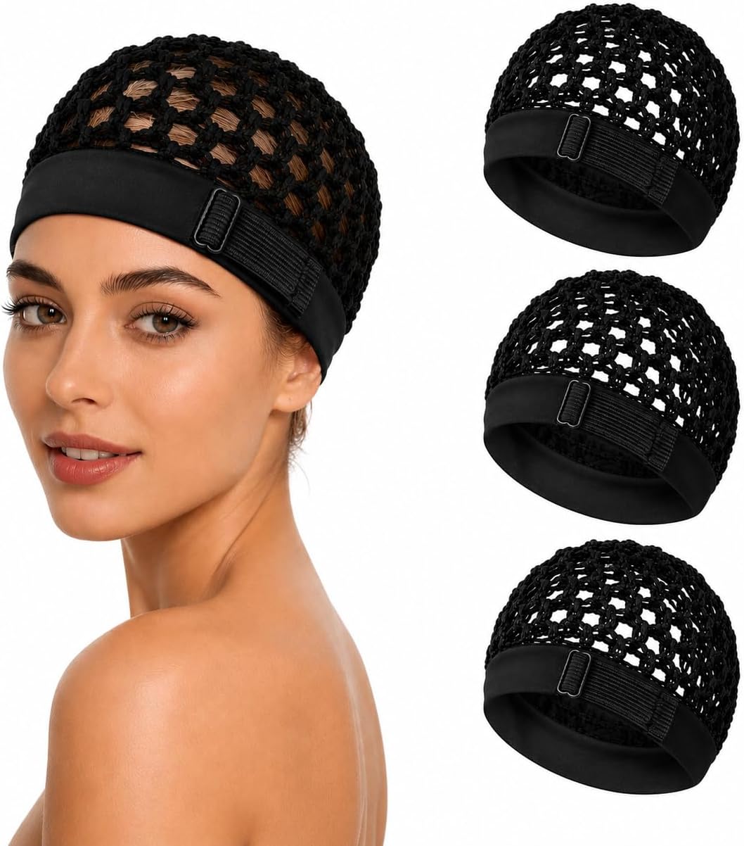 Hair Net for Sleeping, Silk Press, Mesh Doobie Wrap Hair Net