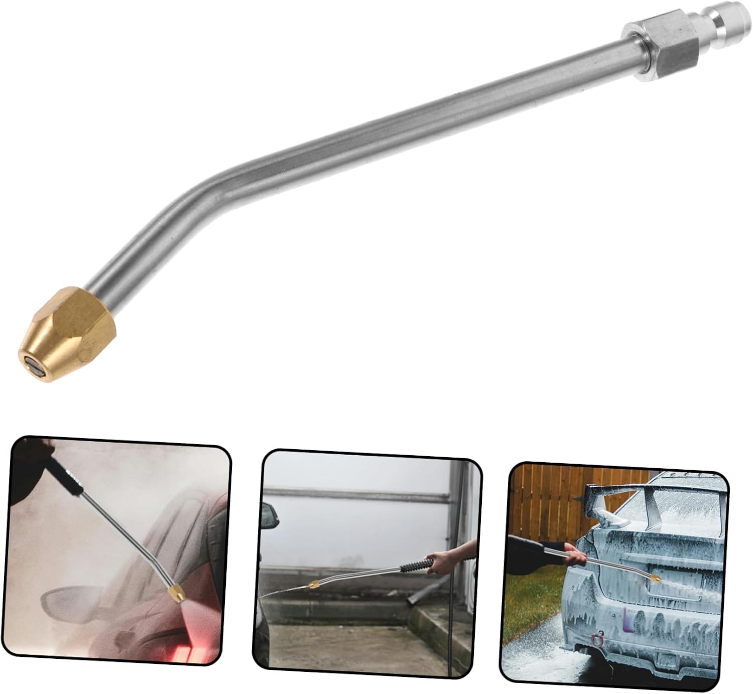 MAGICLULU Pressure Washer Wand Extension High Strength Metal Angle Quick Connector Car Sprayer Wand