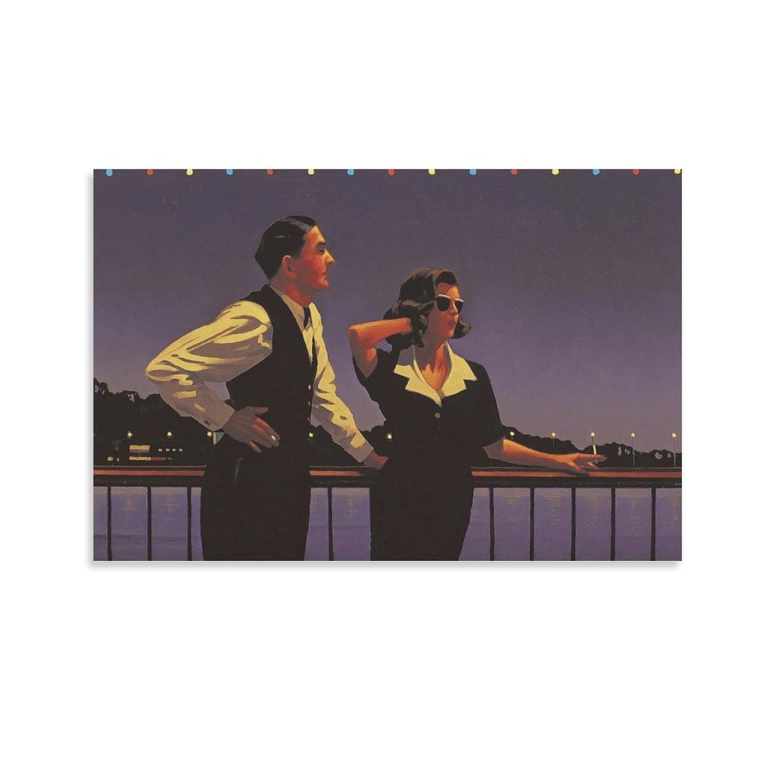 A Twilight High by jack_vettriano Wall Art Prints Poster Home Decor Poster Wall Art Hanging Picture Print Decorative Painting Posters 08x12inch(20x30cm) — image 1