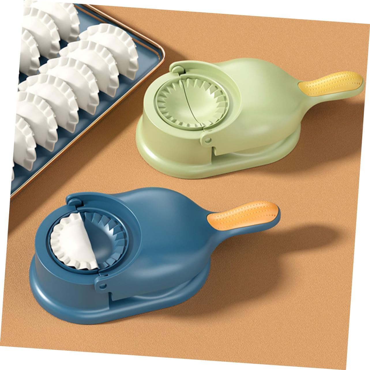 Zerodeko 2pcs Quick Dumpling Skin Making Tool Portable Dumpling Maker Easy to Use Clean