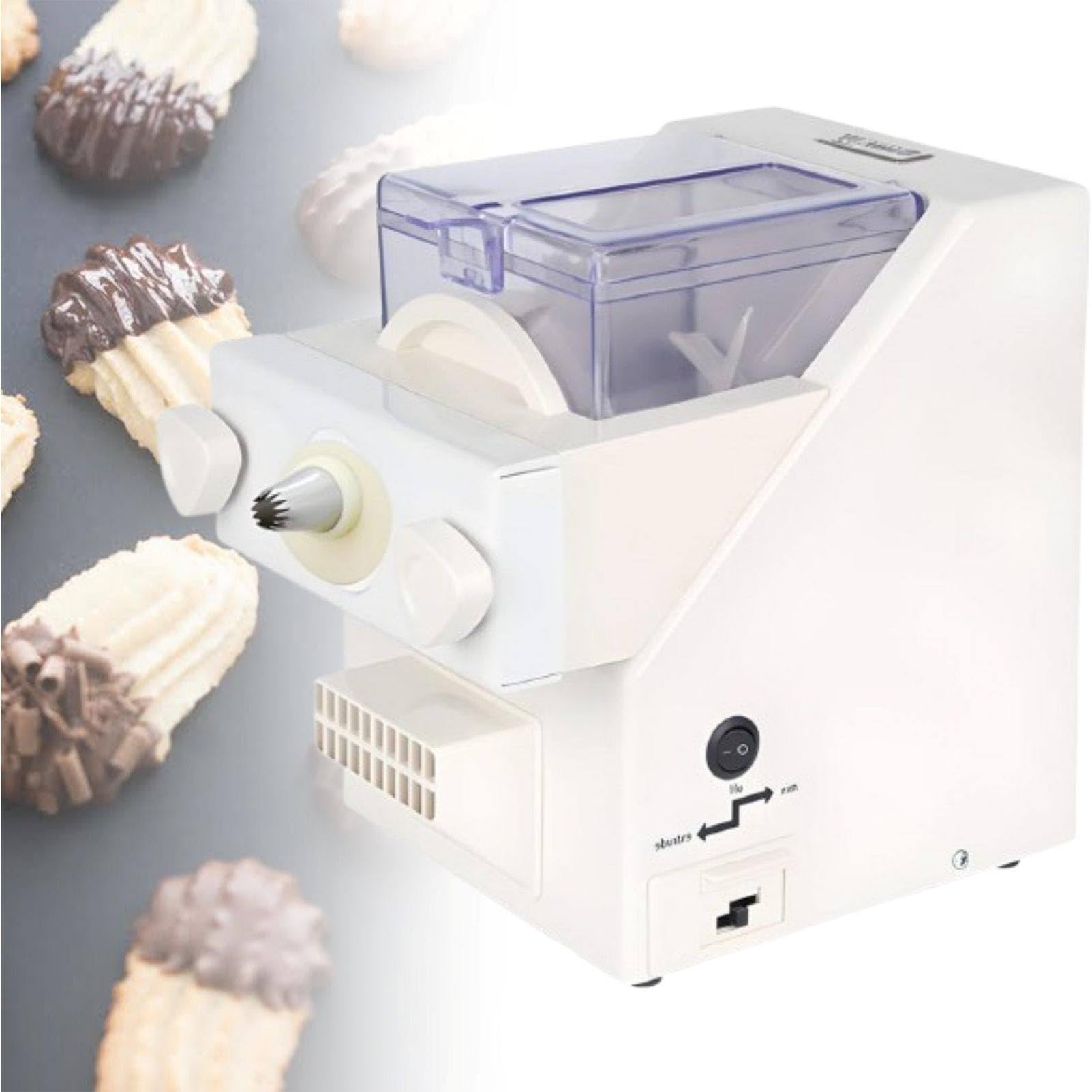 Macchina automatica per la preparazione di biscotti, 180 W, con ugelli intercambiabili, per modellare biscotti creativi per la cottura domestica, cucine e studi di cottura