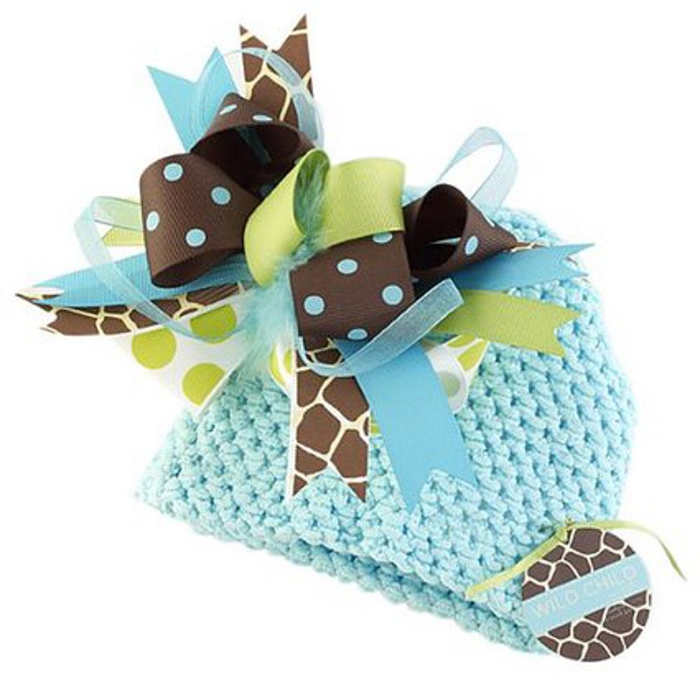 Mud Pie Baby Boys' Wild Child Giraffe Hat, Brown/White/Green/Blue