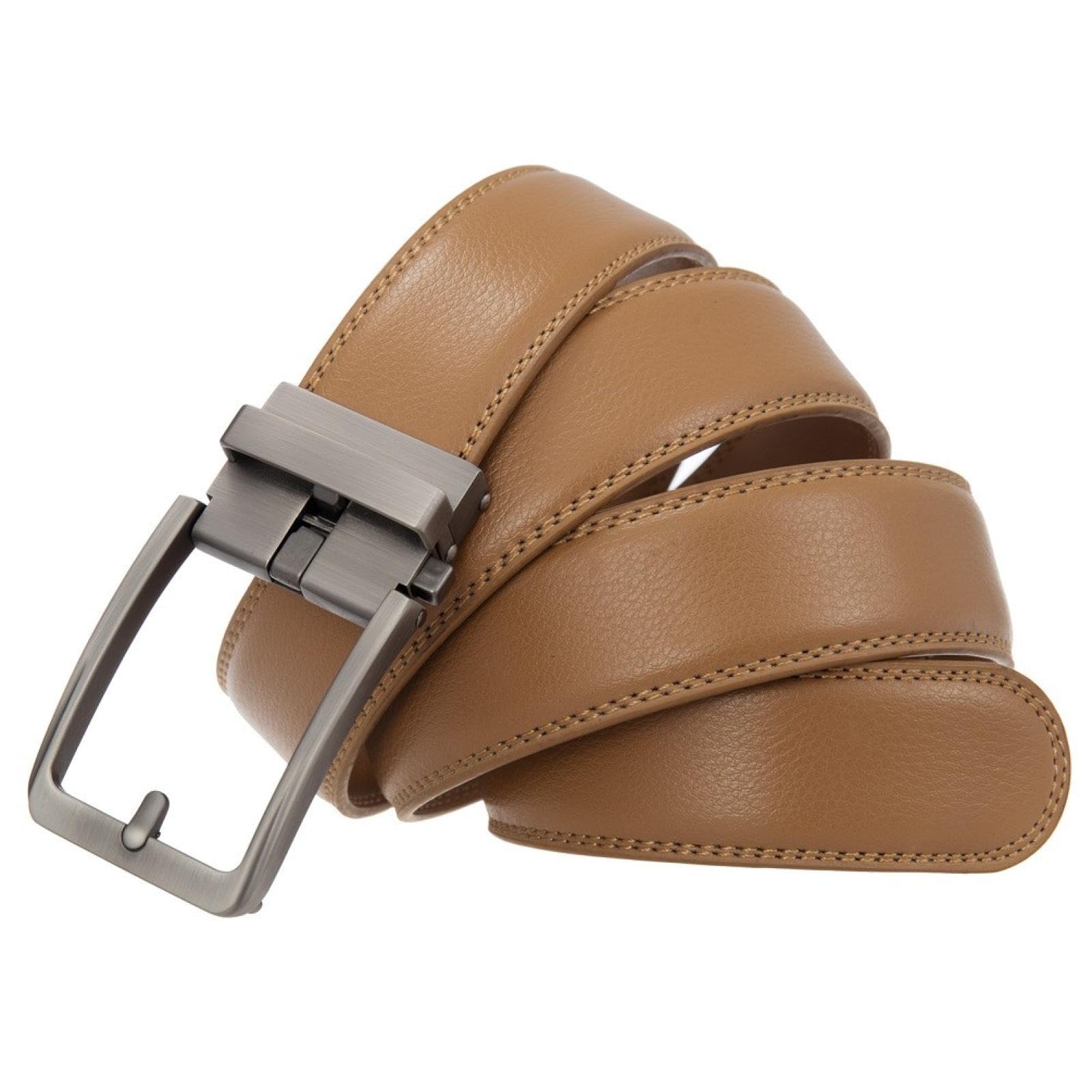 Cinturón de cuero genuino ajustable de lujo para hombre, ancho de 3,5 cm, cintura para traje formal.