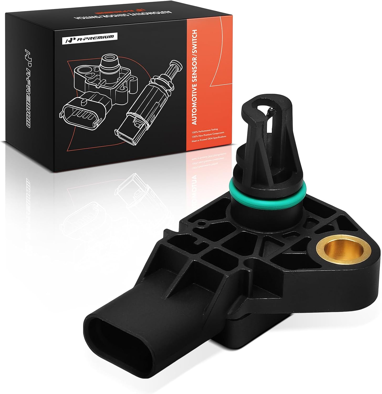 A-Premium Manifold Absolute Pressure Sensor Compatible with Mercedes-Benz | for C43 AMG, C63/GLC63 AMG S E Performance, E350, GLE350, GLC63/GLC43/SL63/SL55/SL43/G63 AMG, GLC300, AMG GT 55