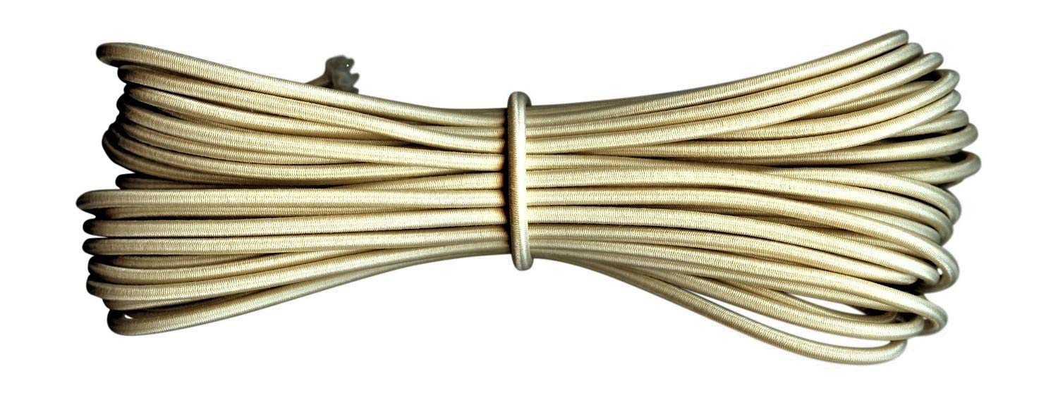 Round Elastic Cord - 3 mm diameter - Sahara Beige - 100 metres — image 1
