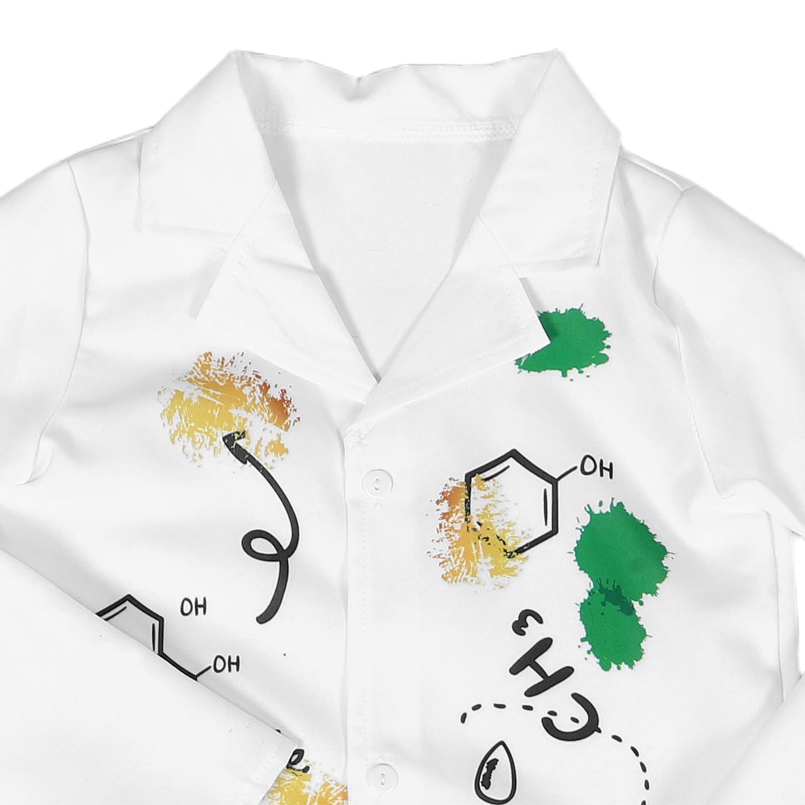 BESPORTBLE Camice da laboratorio per bambini, camice da dottore per bambini, costume da scienziato, vestito da dottore per, costume da scienziato con parrucca per e bambine