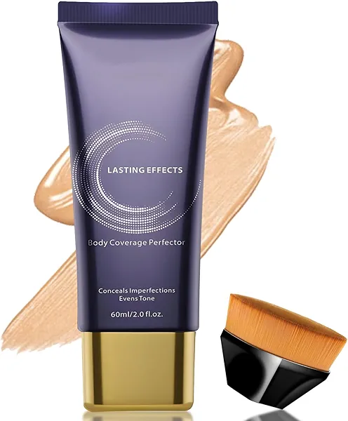 Body Coverage Perfector - Waterproof Leg & Body Makeup, Tattoo Cover Up, Natural Radiance, Sweatproof & Transfer-Resistant (01)