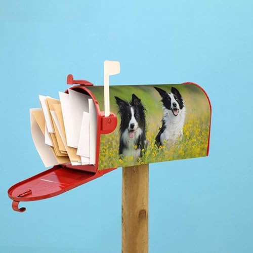 Miniatura 7 de Dujiea Border Collie - Cubierta magnética para buzón de correo, cubierta magnética para buzón de correo, tamaño grande, 25.5 pulgadas de largo x 21