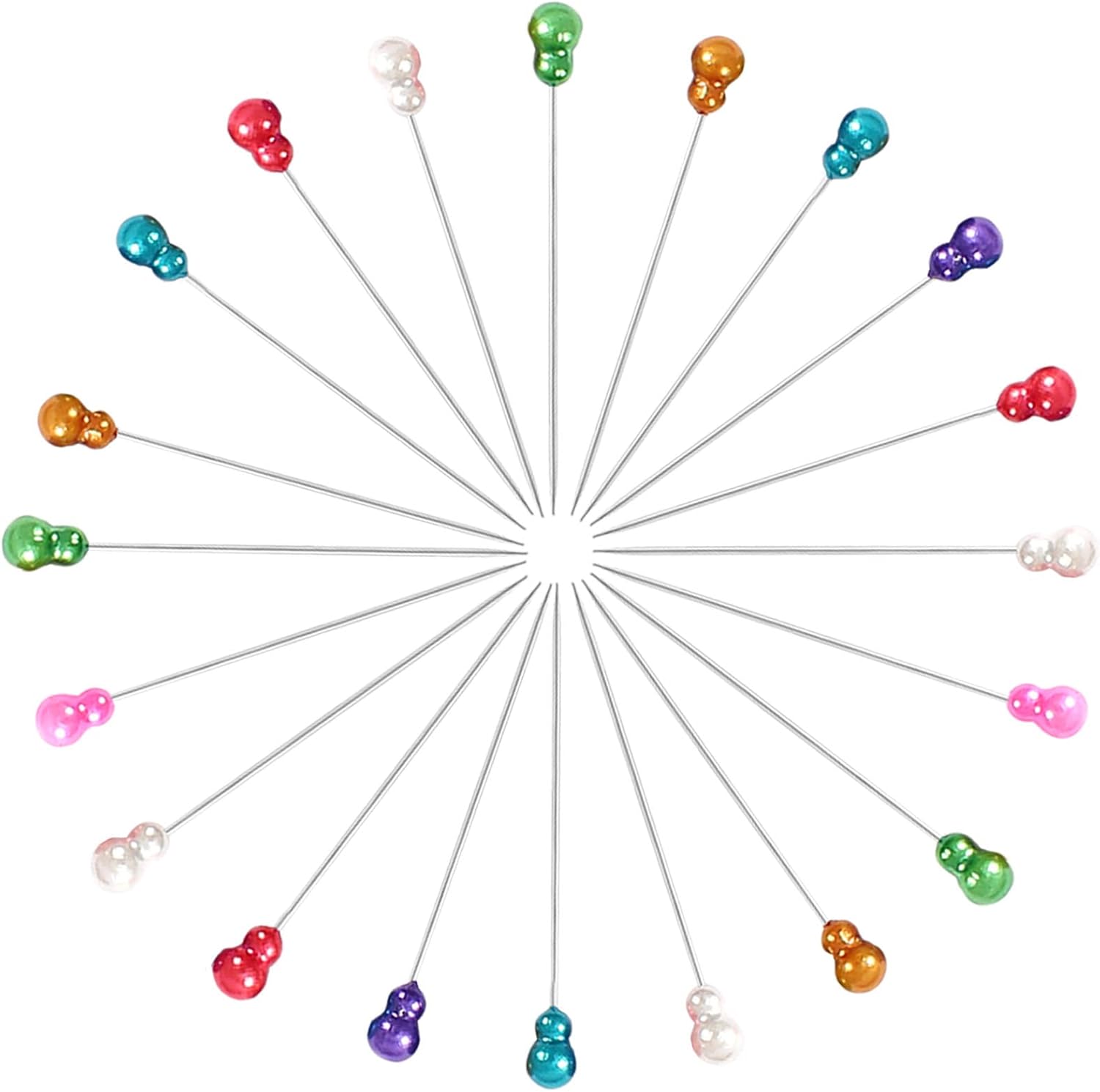 100pcs Quilting Pins Extra Long Gourd Shaped Sewing Pins