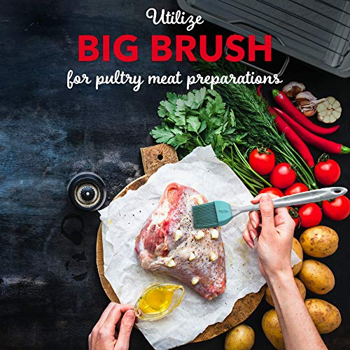 image for M KITCHEN WORLD Silicone Basting - BBQ, Pastry, and Oil Brush, Turkey 