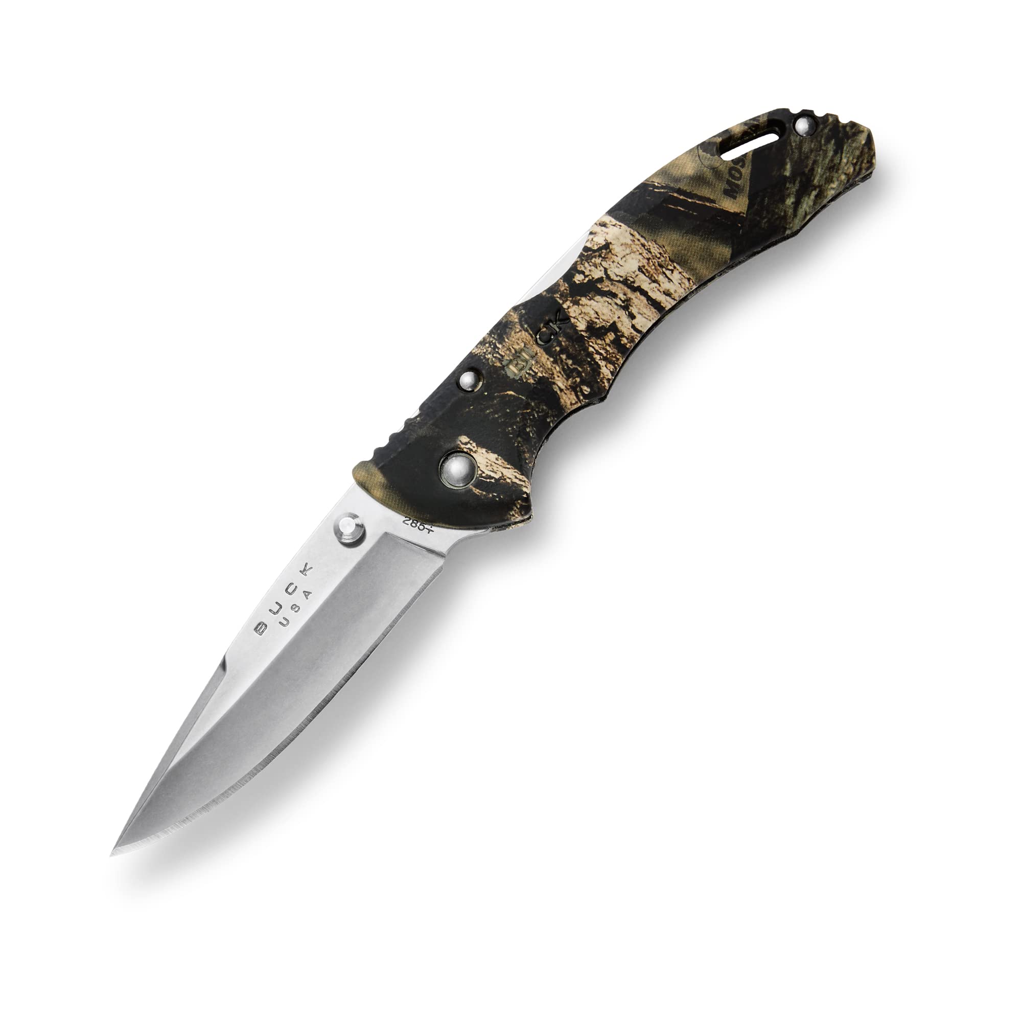 バック(BUCK) ナイフ ブラック 収納時11.1cm BANTAM Mossy Oak Break-up Country Camo ツリーカモ BLW 0285CMS24-B