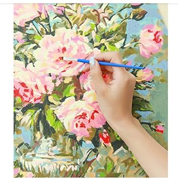 Amazon.co.jp: 数字で描くてんとう虫アクリル絵の具Diyの家の