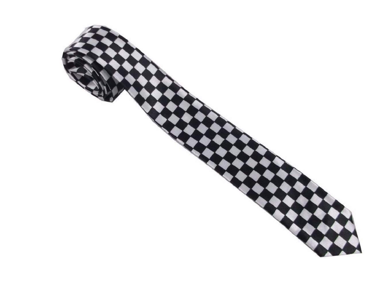L&L® Checkered Ska police officer event party plain necktie tie fancy UK