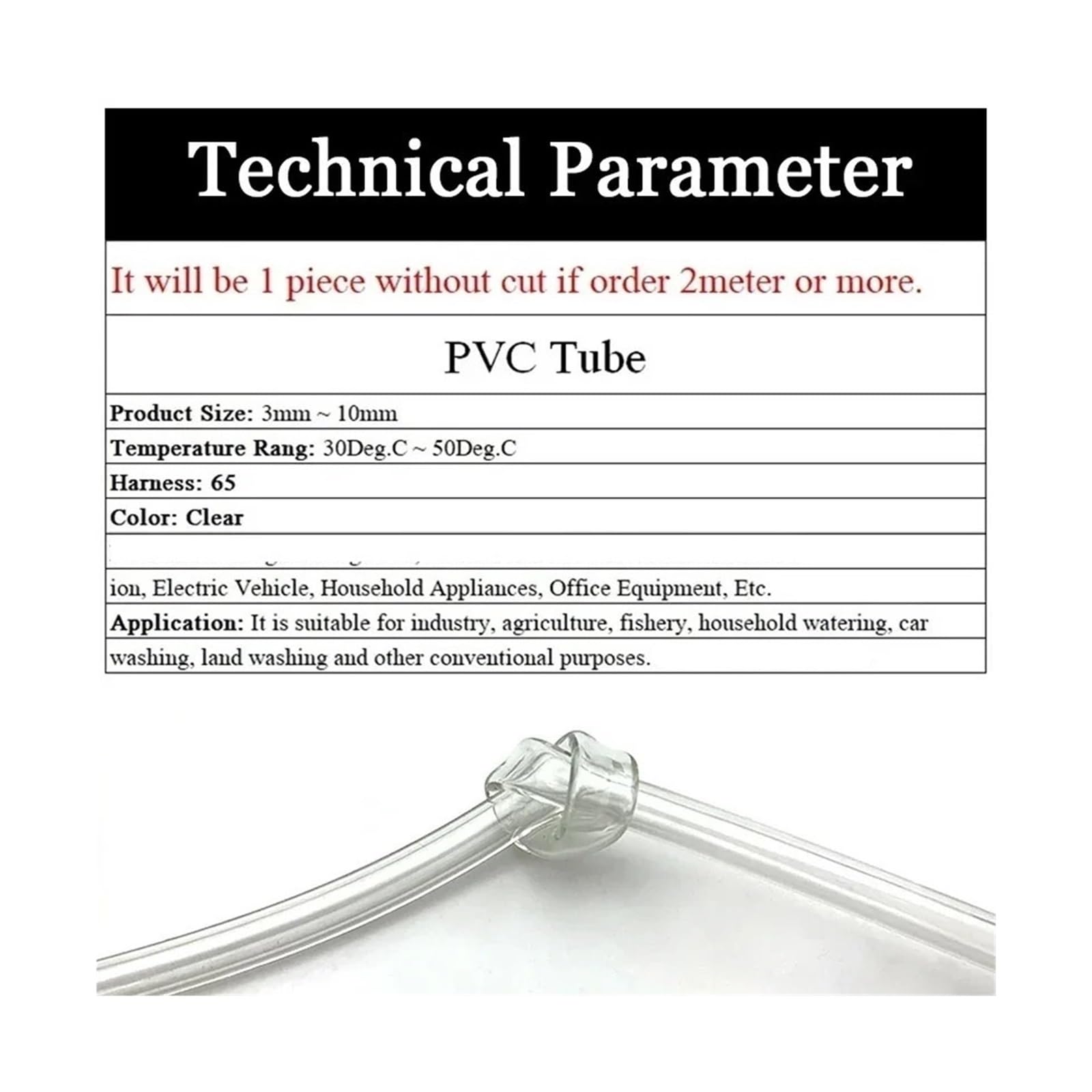 Manguera Blanda De PVC ID 2 3 4 5 6 7 8 9 10 12 13 16 19 25 32 Mm Tubo Flexible Bomba Agua Transparente Plástico Inodoro(5M,16x18mm)