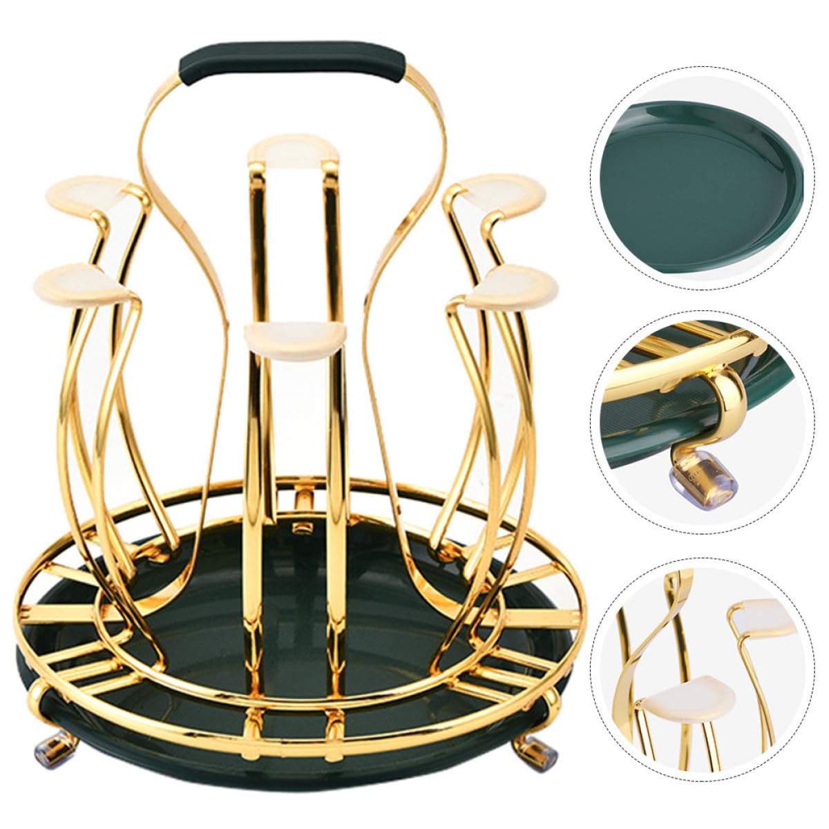 GALPADA Porte-gobelet Égouttoir en Fer Robuste et Antirouille Cuisine Domestique ou Professionnelle, Support de Tasse Créatif et Décoratif Design Européen