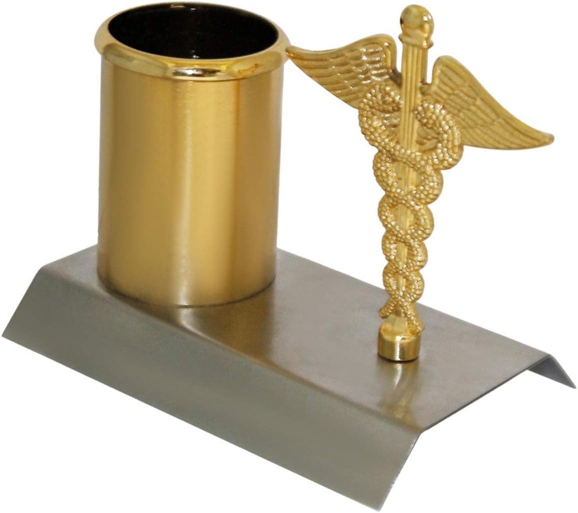 CrownLit Gift for Doctors, pen stand for table stylish