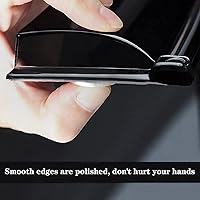 Vista 4 de Deflector de viento universal para techo solar de 34 pulgadas y 34.646 in, 1 visera de ventana para techo lunar automático de humo oscuro