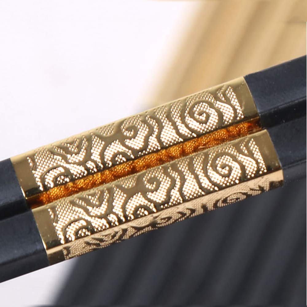 Essstäbchen Umweltfreundliches asiatisches Geschirr Wiederverwendbare Essstäbchen ein Set aus hochwertigem Geschirr Rutschfest/Schimmelresistent (Länge: 27,2 cm) Glasfaserlegierung Sub-Set-A (A)