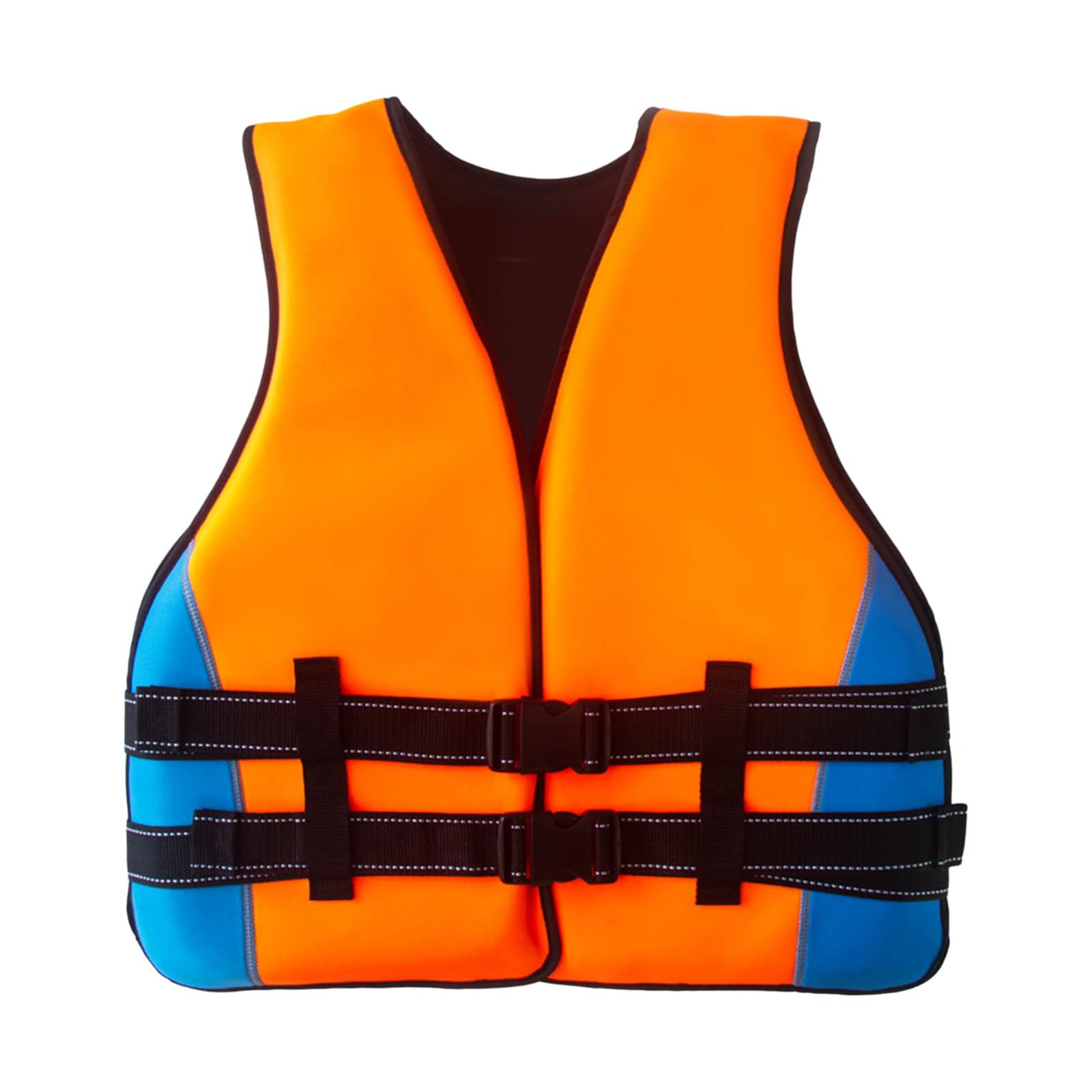 Adults Swim-Jacket Youth Waterproof Swim Jacket Waistcoat Adjustable Swim Vest Unisex for Boarding, Kayaking, Fishing,Watersports (Orange, One Size)
