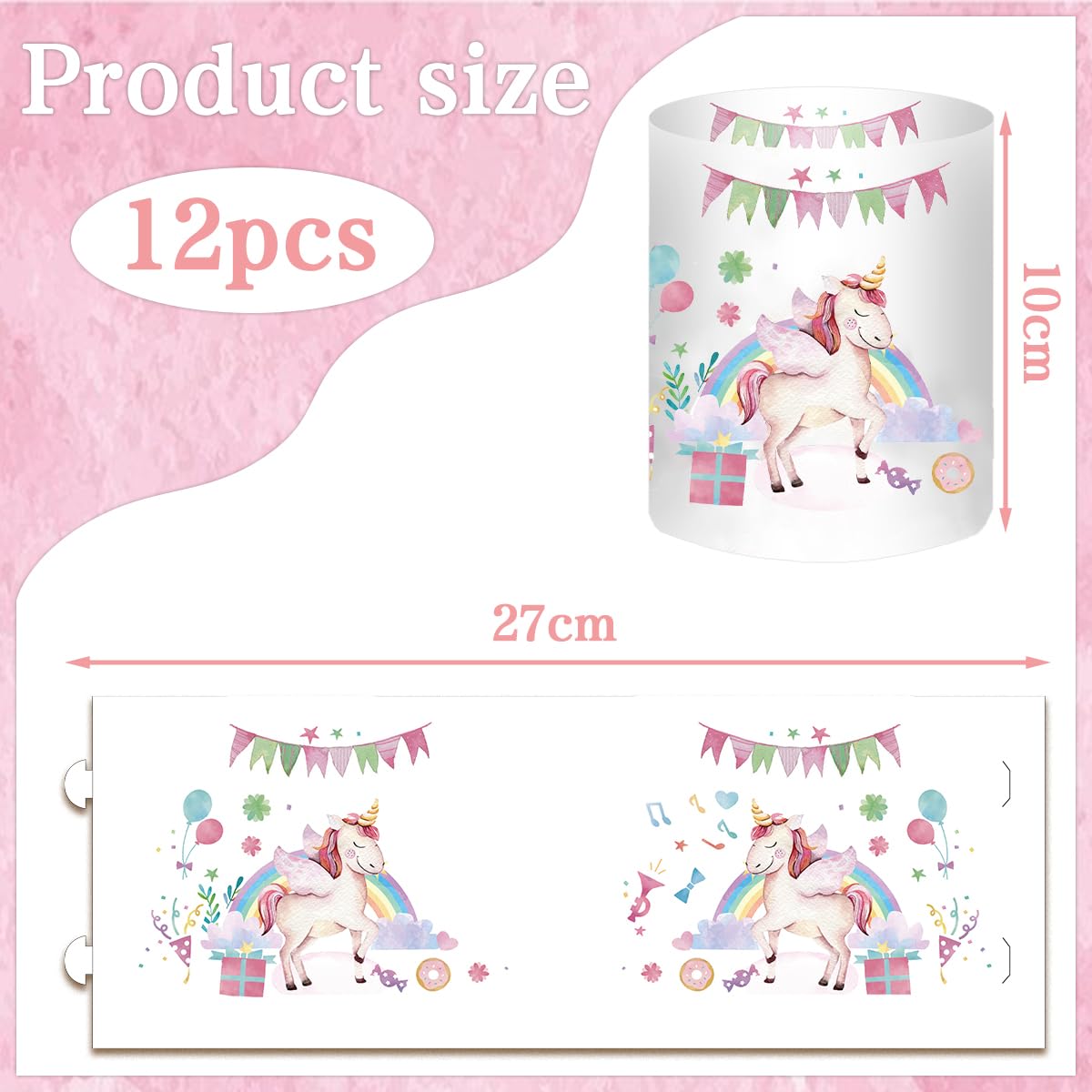 Lot De 12 Photophores Décoratifs De Table Pour La Rentrée Des