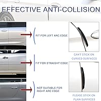 Vista 4 de Protector de borde de puerta de automóvil, 4 unidades, anticolisión, anticolisión, antiarañazos, protector de entrada de puerta lateral, accesorios
