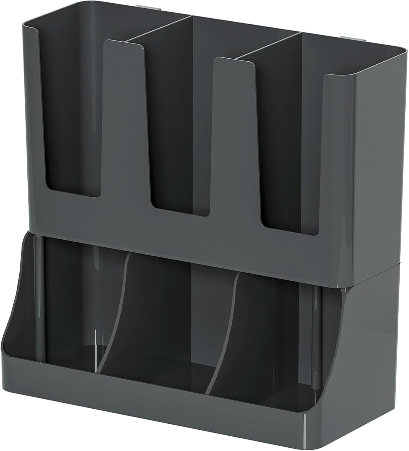 Cup Holder, 11.7 Inch x 11.5 Inch x 5.4 Inch Black Thick Plastic Expansion Bolt Install Cup Holder for Home (Black)