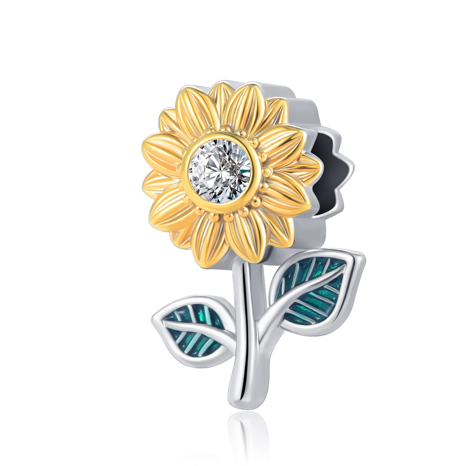 DWJSu Christmas Wife Mama Bea Bead Blur Crystal Butterfly Sunflower Cross Religious Charm fit Charms Bracelet