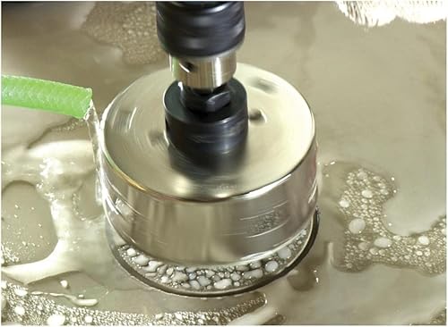 Miniatura 91 de Starrett Sierra de agujero de grano de diamante, ideal para perforar agujeros de diámetro pequeño, diámetro de 4-1/8 pulgadas, profundidad de corte