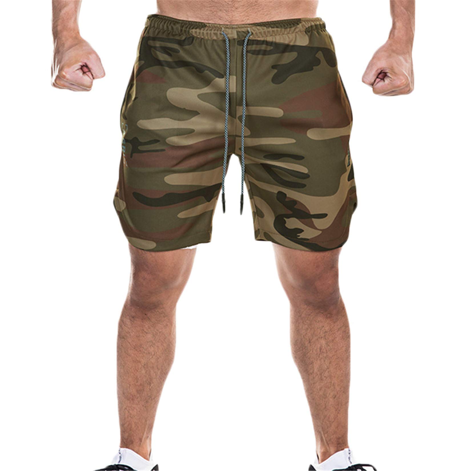 Andongnywell Mens Casual Sports Shorts Quick Dry with Pockets for Workout Running Training Short Pants
