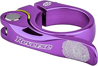 Reverse Long Life Seat Post Clamp with Quick Release 34.9 mm Purple