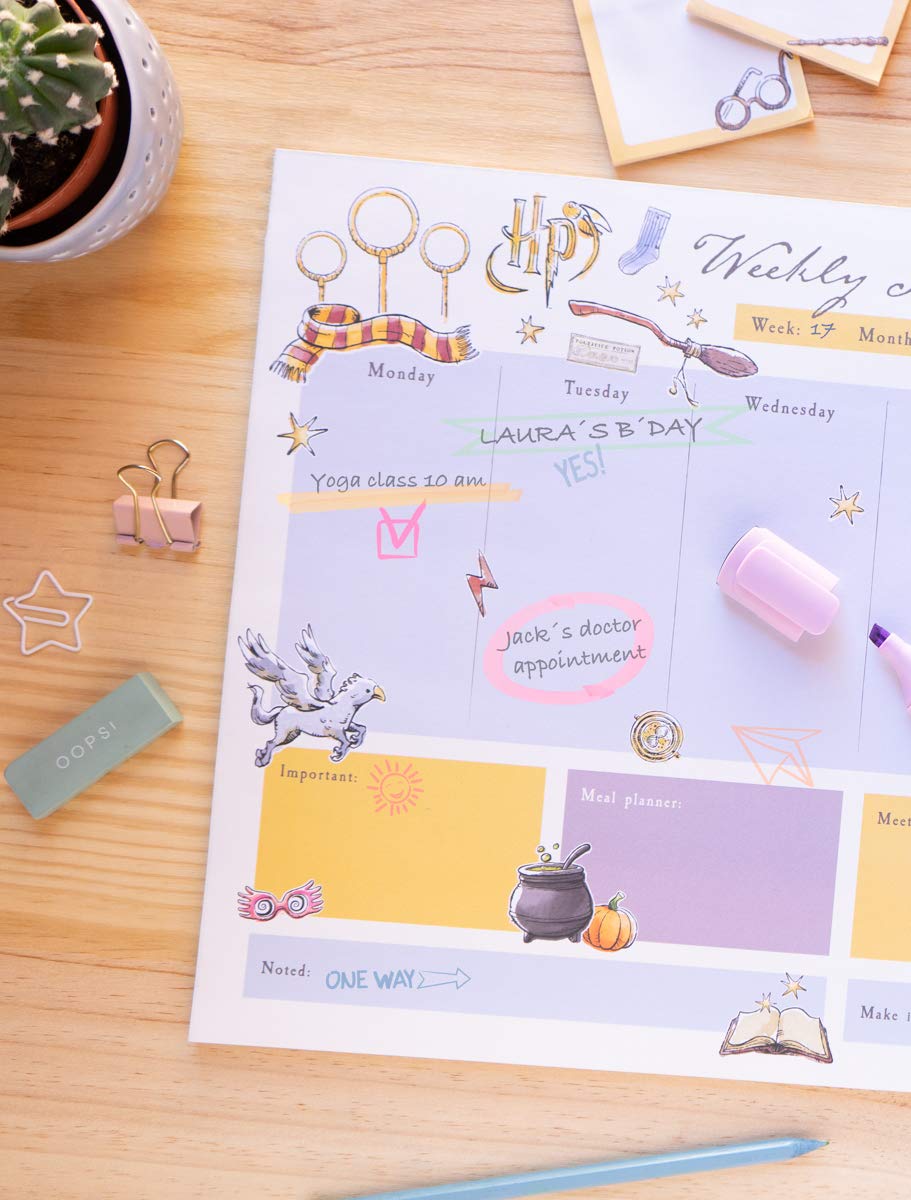 Official Harry Potter Weekly Planner A3 Desk Calendar Family official-harry-potter-weekly-planner-a3-desk-calendar-family