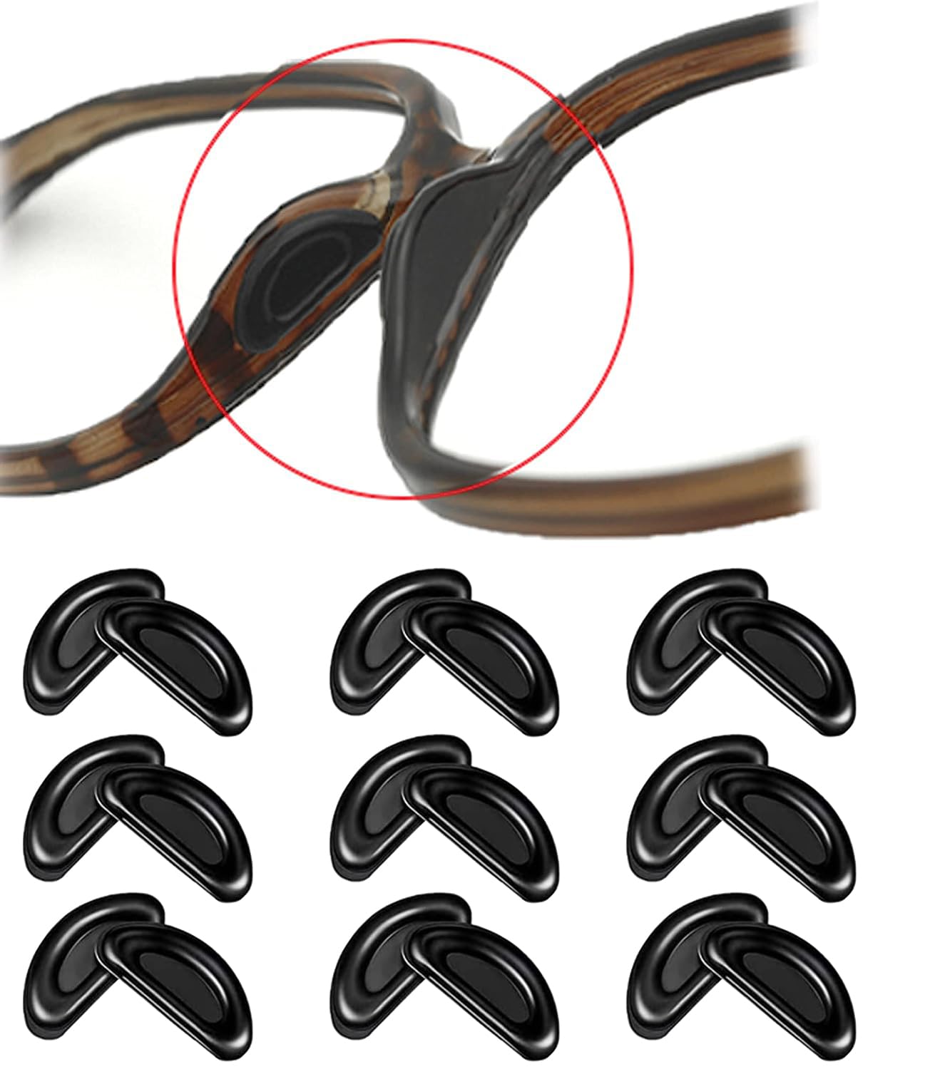 Sul Naso Gommini Per Occhiali Naso Naselli Antiscivolo 20 Paia