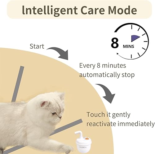 Miniatura 3 de MayMaw Juguete láser automático para gatos, láser de autoequilibrio de 360 con 3 velocidades ajustables y juguete interactivo recargable por USB