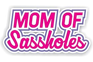 Mom of Sassholes Car Decal