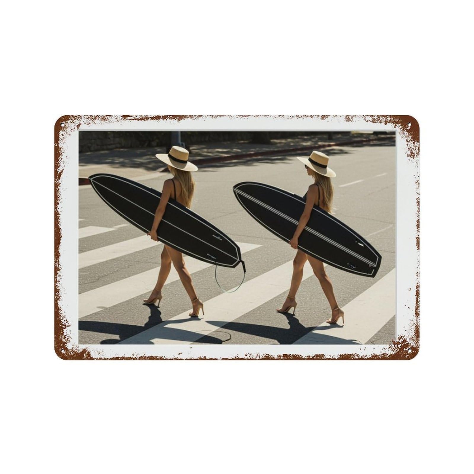 xiaoxiaoshen Surfboard, Photography S1 Wall Decor Art Metal Tin Poster Modern Home Decor Art Home Bar Shop Decorations Vintage Sign 20x30cm