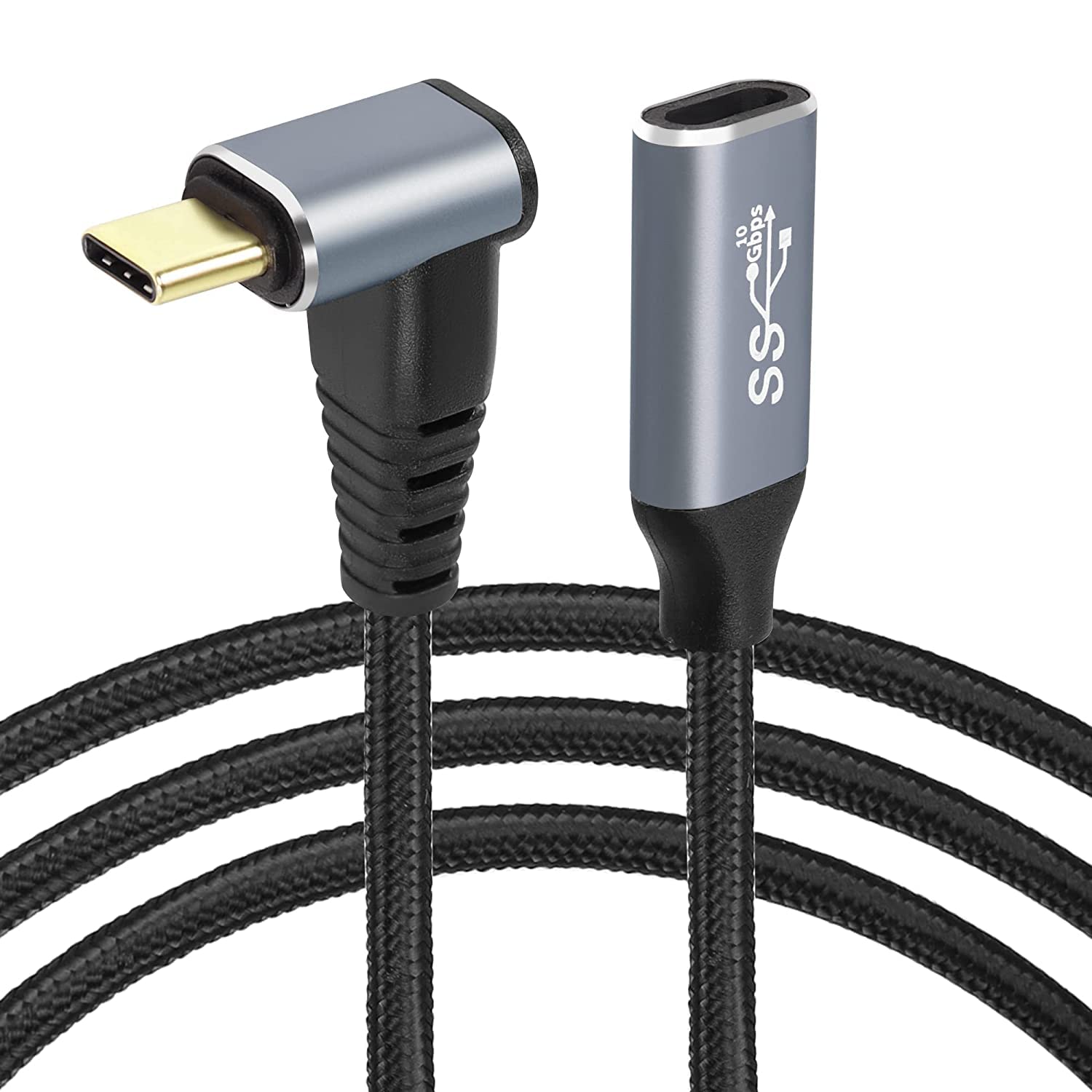 Cavo USB C A 90 Gradi 4K 60Hz Supporta PD100W Tipo C 3.1 Gen2 Cavo Di Ricarica Rapida Usb C Con Funzioni Complete Per Steam Deck 200 Cm 787 Pollici