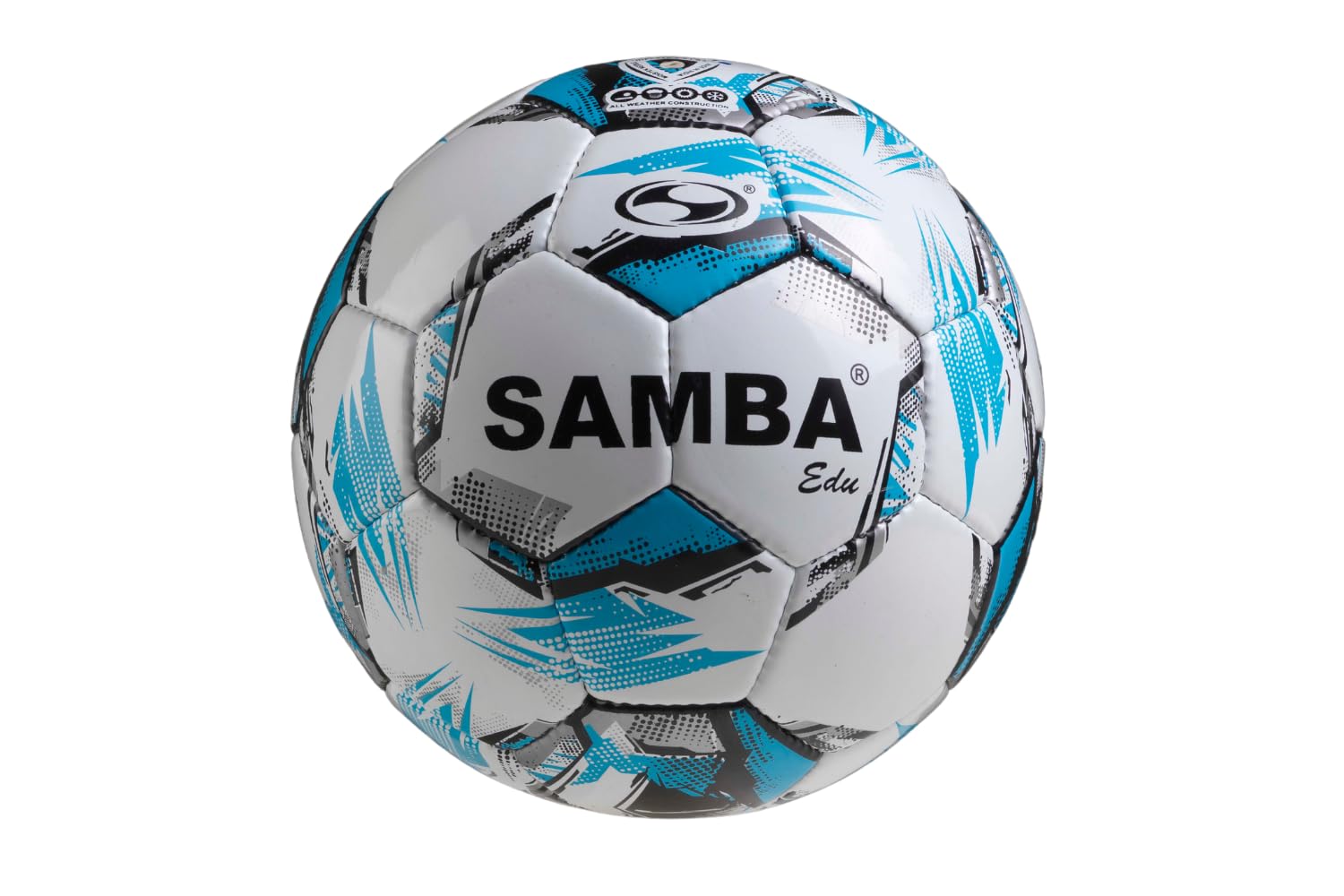 Samba Infiniti EDU Football - White/Blue Size 3 - PVC Training Ball Ideal for Schools & Education
