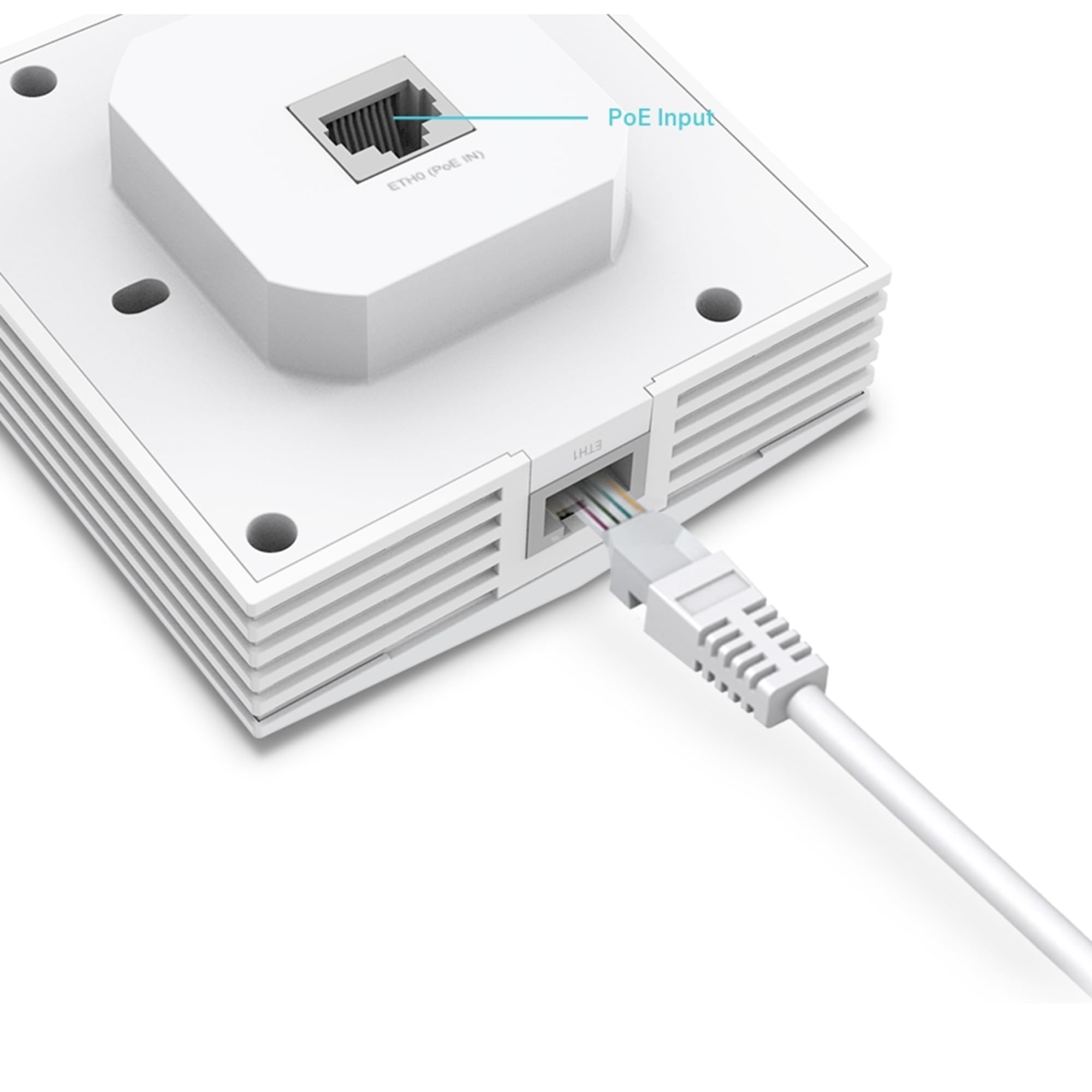 TP-Link Omada EAP650-Wall Point d'accès WiFi 6 AX3000 Murale, PoE 802.3af/at, Gigabit Ethernet