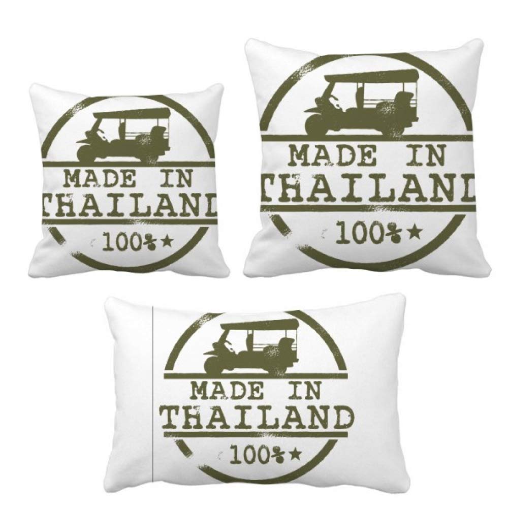 Housse de coussin illustration tracteur thaïlandais pour décoration canapé
