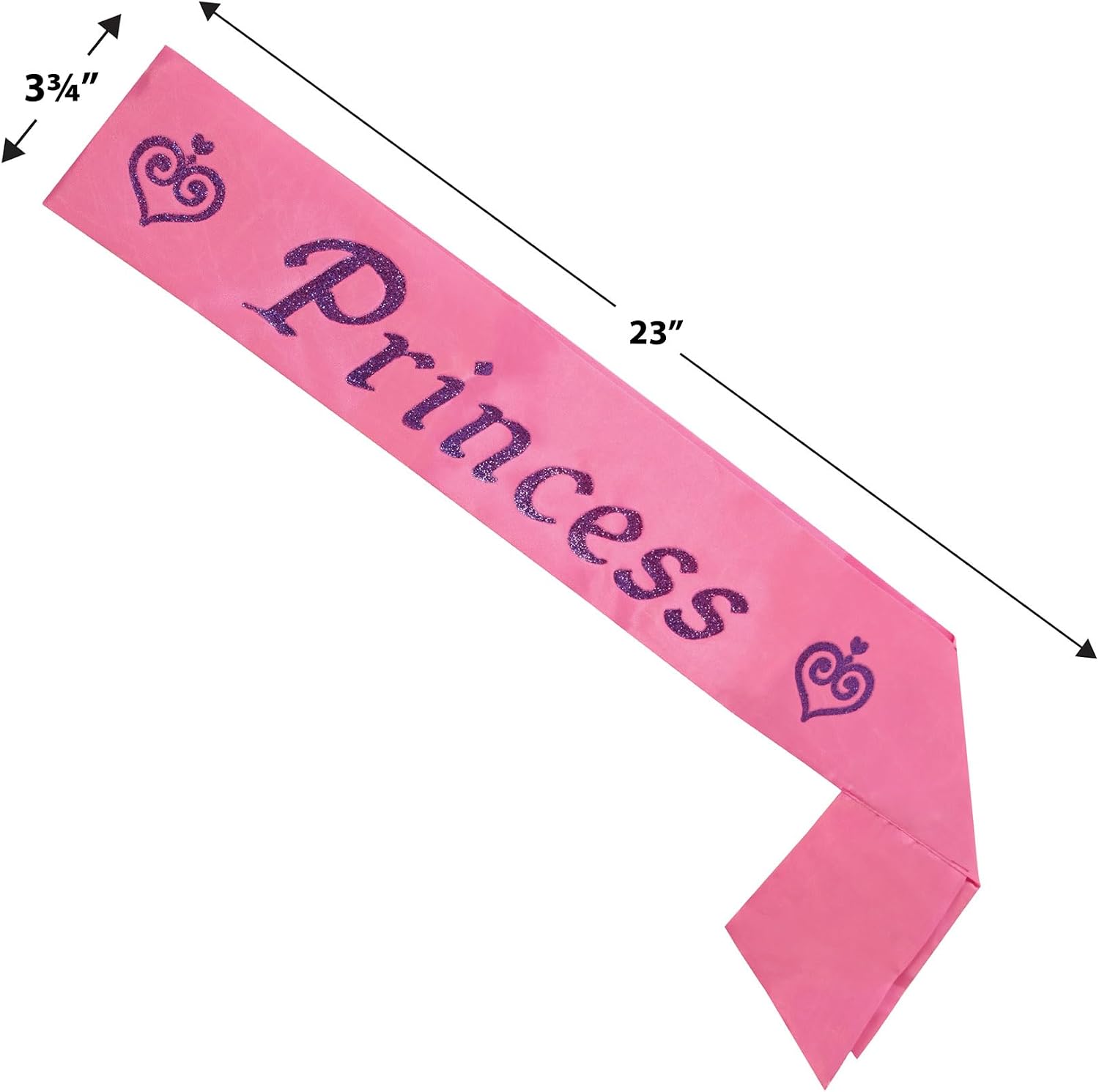 Princess Satin Sash Party Accessory (1 count) (1/Pkg)