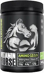 BCAA Aminoacid 12:1:1 Aminoacidos Essenciais 12x mais Leucina 300g - Vitamin Horse