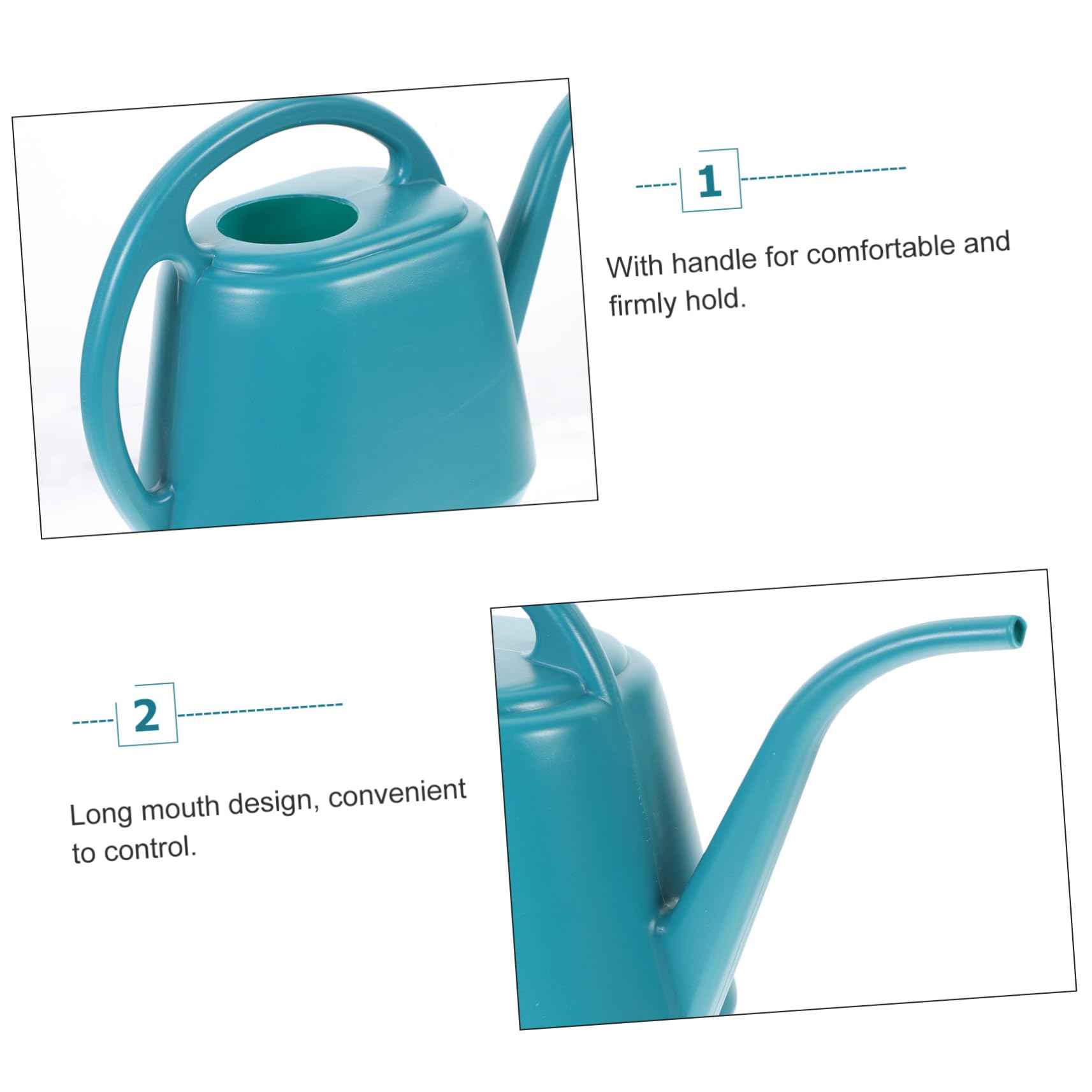ORFOFE Annaffiatoio da Giardino in Plastica Verde, Watering Can lungo Becco, Robusto e Pratico, Capacità, Comodo da Impugnare per Annaffiare Piante e Fiori Stili multipli