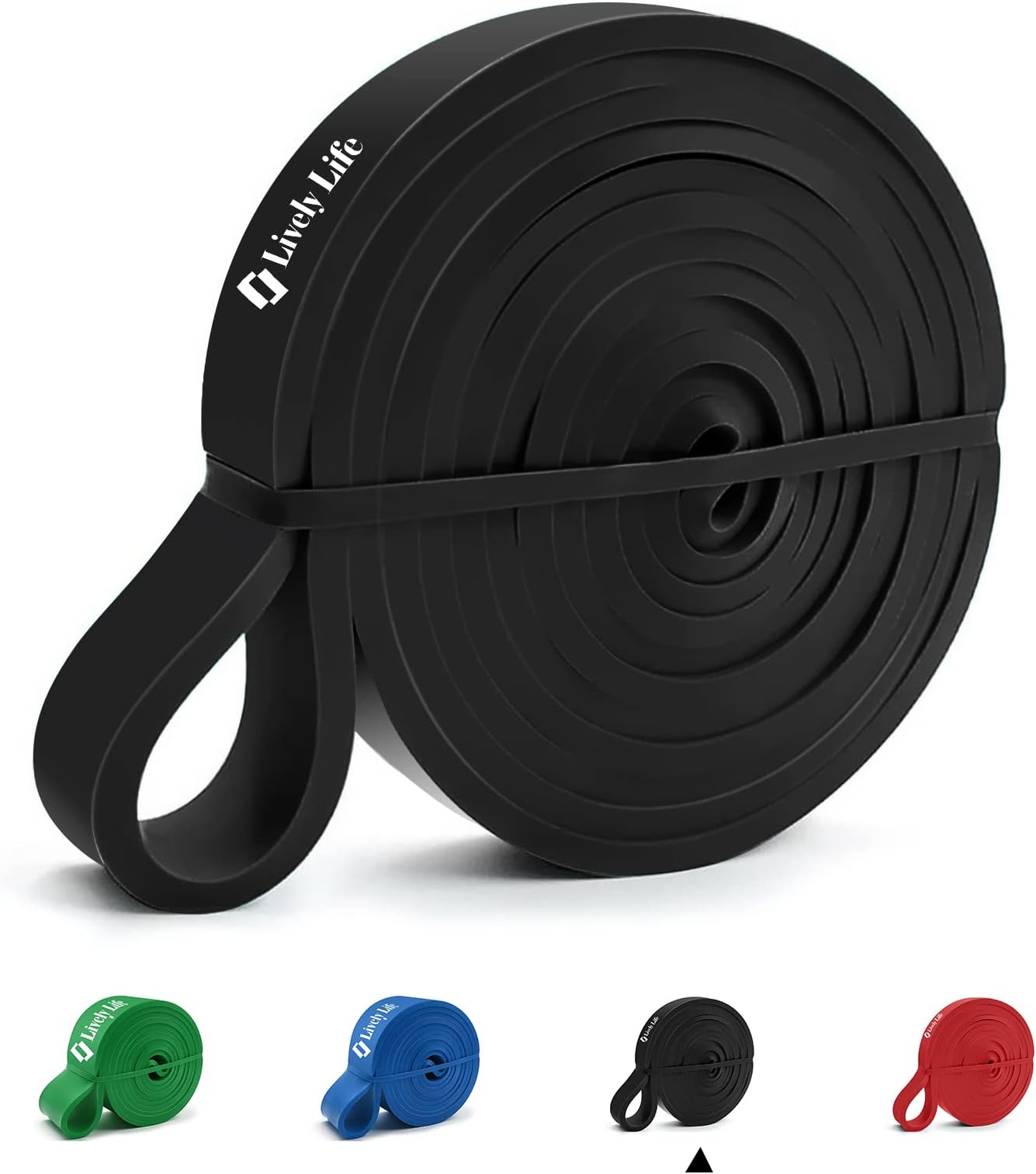 Long Resistance Band Pull Up Band, Heavy Fitness Exercise Band for Men Women, Home Workout Resistance Bands for Yoga, Pilates, Crossfit, Assisted Pull Ups, Stretching Strength