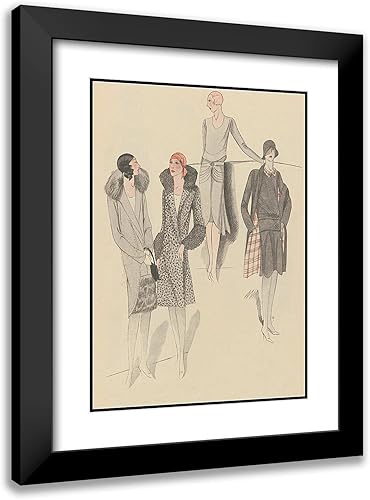 ArtDirect Anonymous 14x18 Black Modern Frame and Double Matted Museum Art Print Titled - Art - Taste - Beauty, P. 16 (1928)