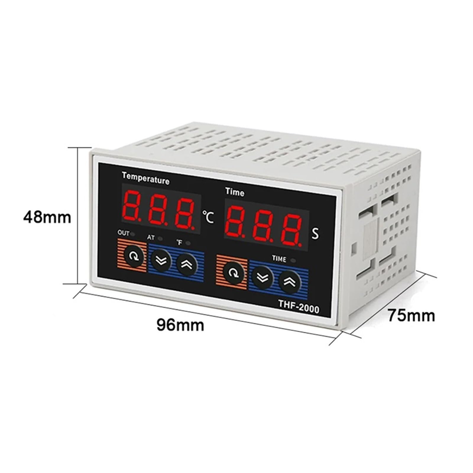 temperaturregler Entrada Tipo J Termostato de Tiempo y Temperatura Control de integración Relé de Instrumento SSR THF-2000 AC85-AC265V Controlador PID Tipo J(The SSR Output)
